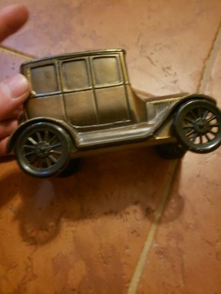 Vintage 1926 Ford Model T Cast Iron Bank Car
