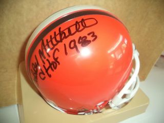 Bobby Mitchell Cleveland Browns Hof 1983 Signed Auto Riddell Mini Helmet W/coa