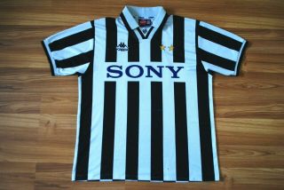 Juventus Italy 1996/1997 Home Football Shirt Jersey Maglia Kappa Size Medium Vtg