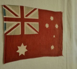 Small Old Ww2 Era Australia Flag : Vintage British Union Jack Flag