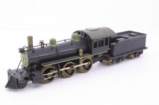 Mantua Brass Ho Scale 2 - 6 - 0 Mogul Vintage Locomotive And Tender Early 50 