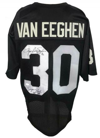 Mark Van Eeghan Autographed Pro Style Jersey Jsa Authenticated
