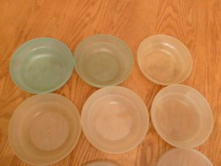 Vintage Tupperware Cereal 6 Bowls 155 and 6 Lids 227 2
