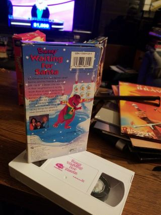 Barney Waiting For Santa Vintage 1992 VHS Christmas Sing Along 2