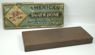 Vintage Pike Mfg.  Co.  American Swaty Hone Razor Sharpener