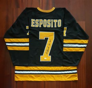 Phil Esposito Autographed Signed Jersey Boston Bruins Jsa