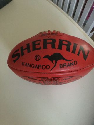 Sherrin Vintage Kangaroo Brand Afl Hide Football Australia