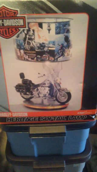 American Heritage Harley Davidson Motorcycle Lamp And Night Light