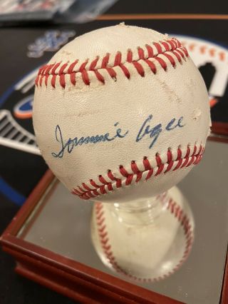 Tommie Agee Single Signed Baseball Autographed Auto Ny Mets Authentic Guarantee