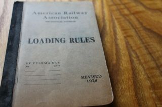 American Railway Association Loading Rules Revised 1928 Modeling Ideas