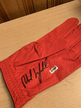 Callaway Golf Glove Signed By Phil Mickelson.