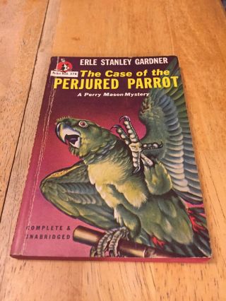 The Case Of The Perjured Parrot By Erle Stanley Gardner Pocket 378 Pb 1947 2nd