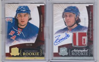 10 - 11 Upper Deck The Cup Mats Zuccarello Rpa Rookie Auto Patch And Gold Parallel
