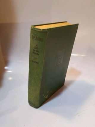 Old 1928 " Bambi - A Life In The Woods " By Felix Salten,  First Edition