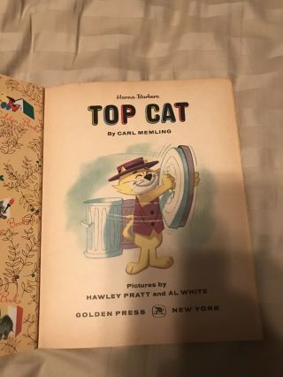 Top Cat,  A Little Golden Book,  1962 Hanna - Barbera Vintage Cartoon Character Book 3