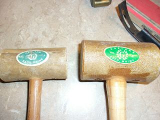 Vintage Leather Stamping Hammers and misc. 2