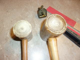 Vintage Leather Stamping Hammers and misc. 3