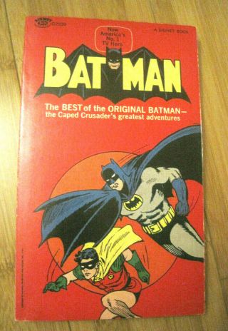 Batman The Best Of The Batman Vintage 1st Ed.  Paperback Book 1966