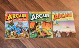 1 2 3 Arcade Comics Revue R Crumb Art 1975 Vintage Adult Comic Book Zippy Old