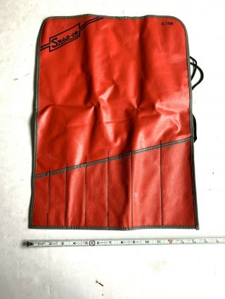 Vintage 1960 Snap - On Tools Kit Bag C - 75 B 7 Pockets For Open End Wrenches