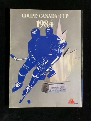 1984 Canada Cup Game Program Semi Final Canada Vs Ussr W/ticket Stub