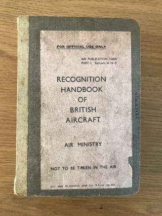 Ww2 Air Ministry Raf Aircraft Recognition Air Publication Ap1480