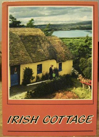 Vintage Postcard Thatched Irish Cottage Dungarvan Waterford Ireland John Hinde