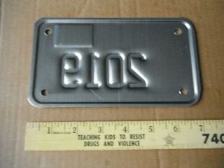 Scarce ILLINOIS 2014 ROUTE 66 optional base MOTORCYCLE license plate Un - tag 2