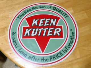 Vintage Keen Kutter Metal Sign