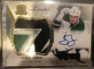 2015 - 16 Upper Deck The Cup Jamie Benn Limited Logos Patch Auto 41/50