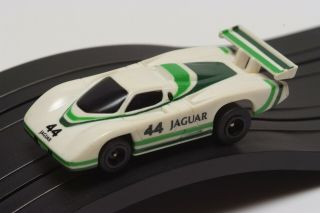 16 Vintage Tyco Ho Slot Car 44 Jaguar Racer Missing One Track Contact