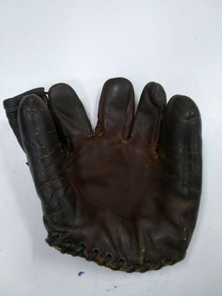 Vintage Stan Musial Montgomery Ward Baseball Glove Split Finger Autograph Model