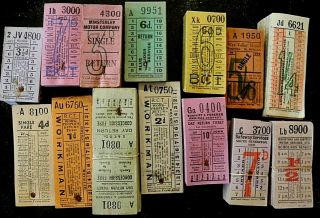 Bus Tickets: Packs Of About 50 Or 100 - 1000 Tickets In Total