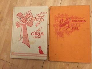 2 X Vintage Bunty For Girls Christmas Annual 1968 & 1975