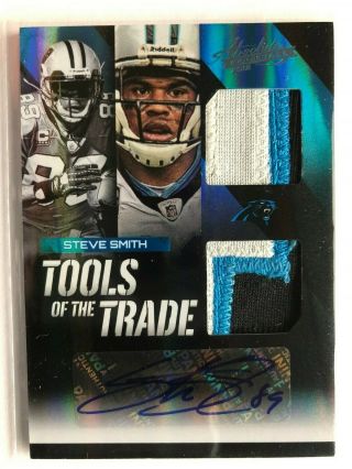 2012 Absolute Tools Of The Trade Double Material Auto Black Steve Smith Sr.  /5