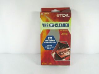 Tdk Dry Type Video Head Cleaner Vhs S - Vhs Vintage Vhs Cassette Euc