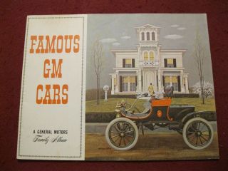 1962 " Famous Gm Cars Or Trucks " Historical Booklet - Not Reprint