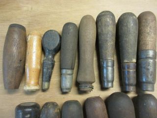 14 vintage wood File Handles old hand tools 3