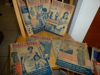 7 X Vintage Womans Weekly Magazines From 1961.