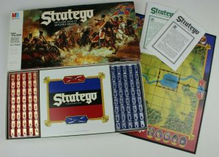 Vtg Mb Stratego Board Game 1986 The Classic Game Of Battlefield Strategy 100