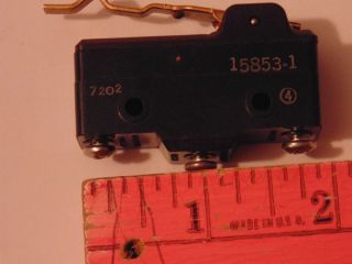 Vintage 3 Micro Electrical Switches (Micro Switch Corp.  Freeport IL) 3
