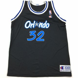 Vintage Champion Nba Orlando Magic Shaquille O’neal 32 Youth Jersey Size Xl