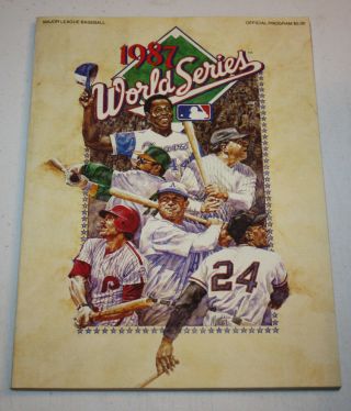 1987 Mlb World Series Minnesota Twins St Louis Cardinals Program Book