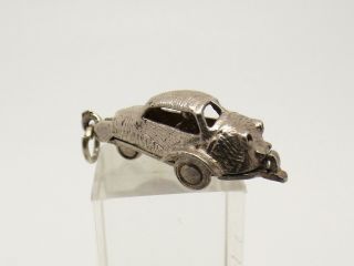 Vintage Sterling Silver Messerschmitt Car Charm - Opens.