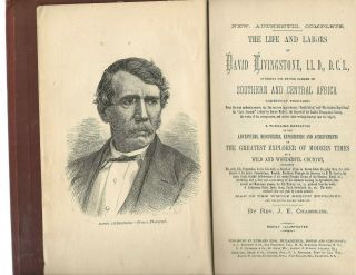 Life & Labors Of Livingstone: Rev.  J.  E.  Chambliss; 1875 1st Edition