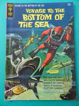 1964 Vintage Voyage To The Bottom Of The Sea Gold Key Comic Book 1