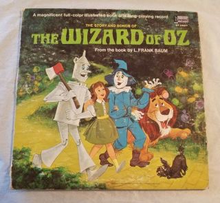 Wizard Of Oz Lp Album Vintage Story Songs Vinyl Record Walt Disney Disneyland