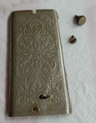 1941 Singer 99 Sewing Machine Vintage Face Plate Scroll Front Cover 33654