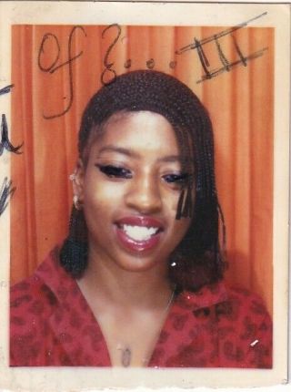 Vintage Photo Booth - Young African - American Woman,  Embellished Heavy Makeup