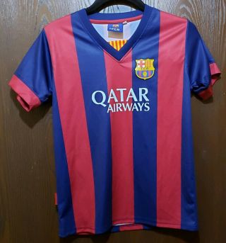Red & Blue Lionel Messi 10 Fc Barcelona Soccer Jersey Youth Medium 10
